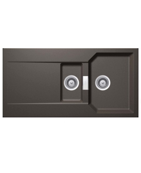 Schock Manhattan D150L Inca Dark Brown – 1.5 Bowl Granite Sink