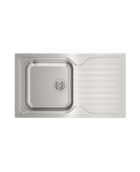 TEKA TOTAL Classic 1B 1D Inset Stainless Steel Sink with one bowl and one drainer