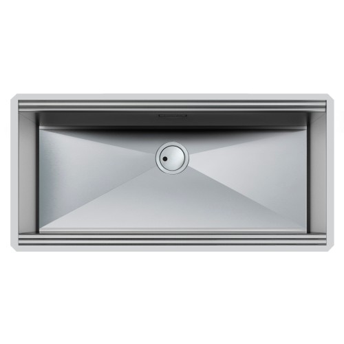 FOSTER 1015 850 Brushed Stainless Steel Undermount Sink 102x50cm