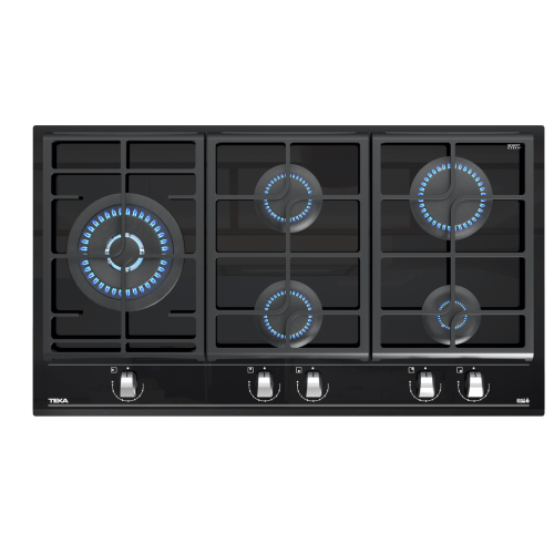 TEKA MAESTRO GZC 95320 Gas on Glass Hob with ExactFlame function in 90 cm of butane gas