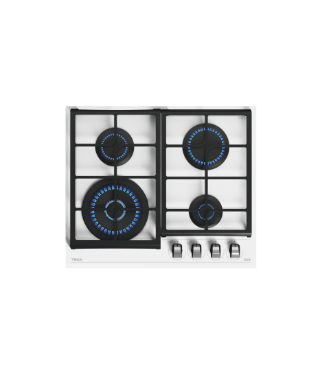TEKA MAESTRO GZC 64320 WH Gas on Glass Hob with ExactFlame function in 60 cm