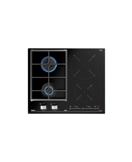 TEKA MAESTRO JZC 64322 ABB Gas on glass + Induction hob with Direct Functions and 4 cooking zones in 60cm of butane gas
