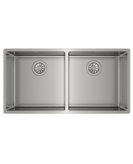 TEKA MAESTRO Be Linea RS15 2B 860 Undermount Stainless Steel Sink with two bowls