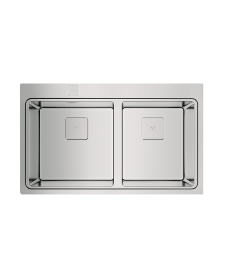 TEKA MAESTRO Zenit RS15 2C 86 Inset Stainless Steel Sink with two bowls
