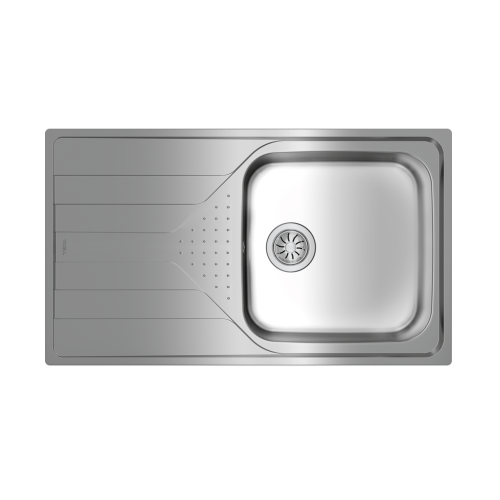 TEKA TOTAL Universe 50 T-XP 1B 1D PLUS Inset reversible stainless steel sink in 50 cm