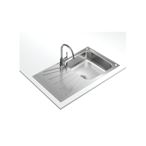 TEKA EASY Starbright 50 E-XN 1B 1D Inset reversible sink with matt finish in 50 cm