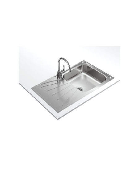 TEKA EASY Starbright 50 E-XN 1B 1D Inset reversible sink with matt finish in 50 cm 3½” waste hole