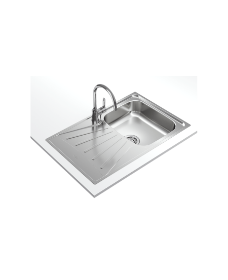 TEKA EASY Starbright 45 E-XN 1B 1D Inset reversible sink with matt finish in 45 cm 3½” waste hole