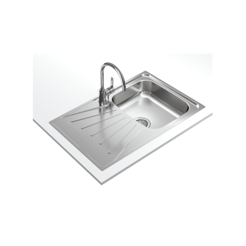 TEKA EASY Starbright 45 E-XN 1B 1D Inset reversible sink with matt finish in 45 cm 3½” waste hole