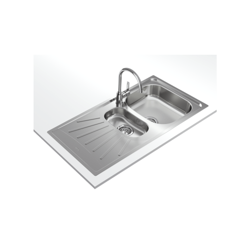 TEKA EASY Starbright 60 E-XN 1½B 1D Inset reversible sink with matt finish in 60 cm