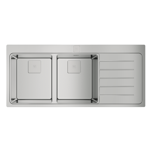 Teka MAESTRO Zenit RS15 2B 1D R AUTO Inset PureLine Stainless Steel Sink