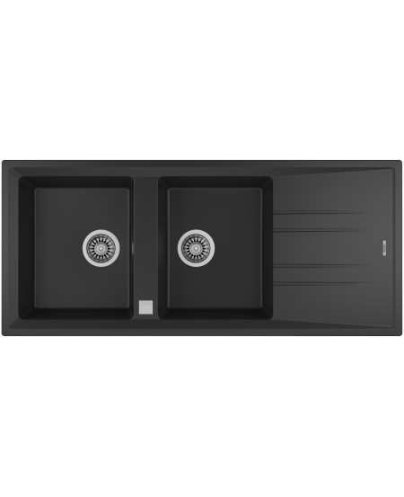 Teka MAESTRO STONE 80 B-TG 2B 1D AUTO BC Carbon Double Bowl Sink