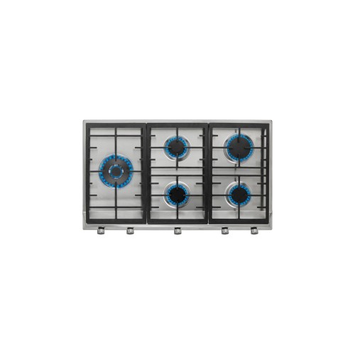 TEKA TOTAL EX 90.1 5G AI AL DR CI BUT Gas hob with 5 high efficiency burners and cast iron grills in 90 cm of butane gas