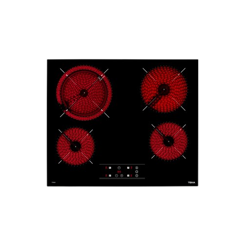TEKA TOTAL TT 6420 60cm Vitroceramic Hob with 4 zones and Touch Control Slim metal frame