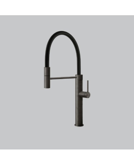 FOSTER Skin Gun Metal Single Lever Kitchen Faucet with Rotating Barrel