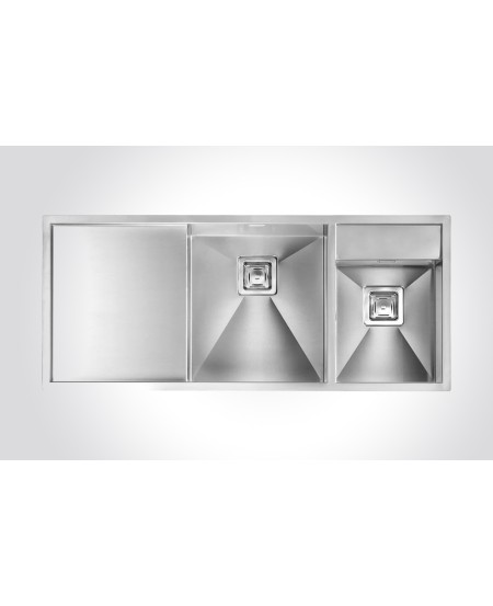 CM ARIEL 116 x 50 cm Satin Stainless Steel Sink