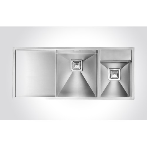 CM ARIEL 116 x 50 cm Satin Stainless Steel Sink