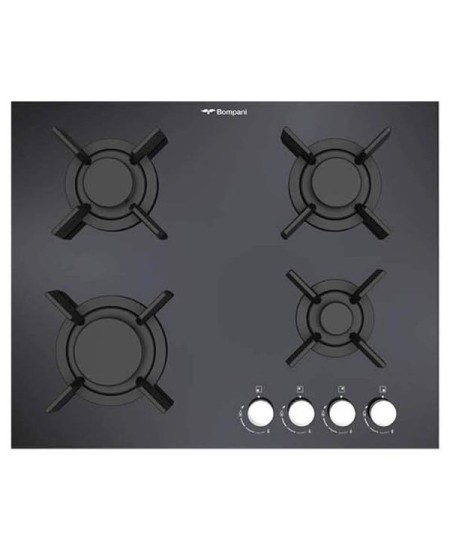 Bompani BO217VF Built-In Gas Hobs Auto Ignition Black Glass 60cm