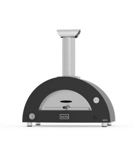 Alfa Brio Hybrid (wood & gas) Pizza Oven – Black