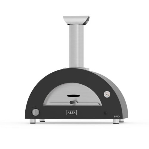 Alfa Brio Hybrid (wood & gas) Pizza Oven – Black