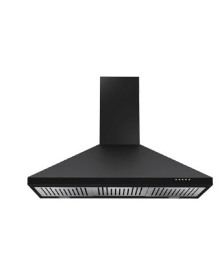 CM BUTTERFLY Wall-Mounted Black Chimney Hood 90cm