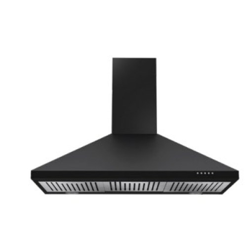 CM BUTTERFLY Wall-Mounted Black Chimney Hood 90cm