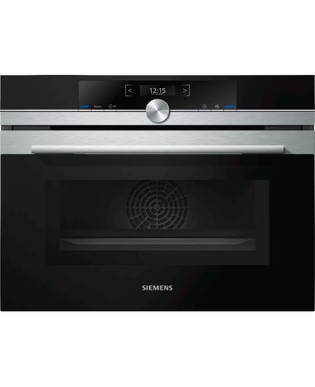 Siemens Built-In Compact Oven With Microwave Function 60cm Stainless Steel
