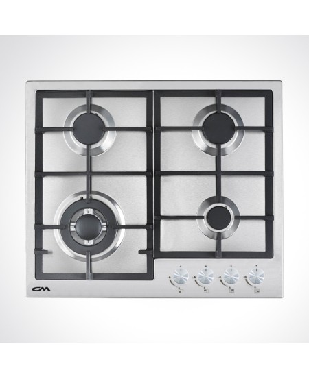 CM QUADRA 60 4G Stainless Steel Built-In Gas Hob 60cm