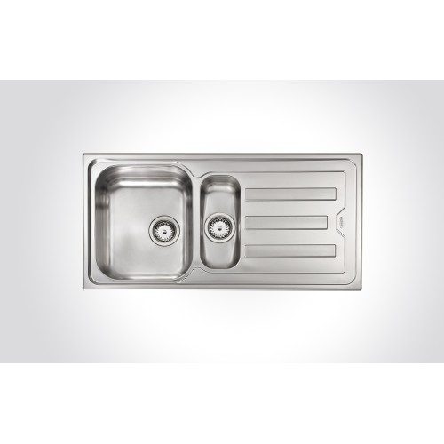 CM CRISTAL One And One Half Bowl Sink Satin Finish F3 100x50cm