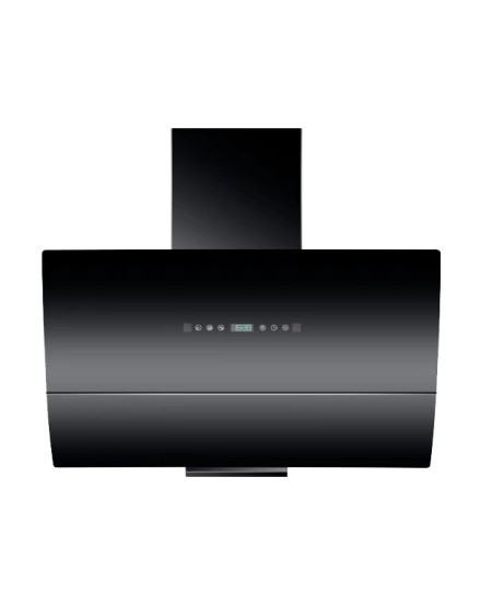 CM CURVE Wall-Mounted Matte Black Tempered Glass Hood 90cm