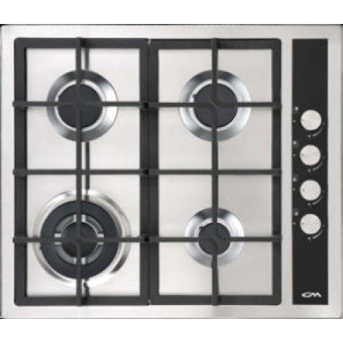 CM DELUX 60 Stainless Steel Built-In Gas Hob 60cm