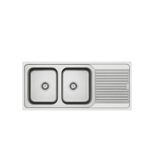 ELBA EL110-2B1D Double Bowl Stainless Steel Sink 116x50cm