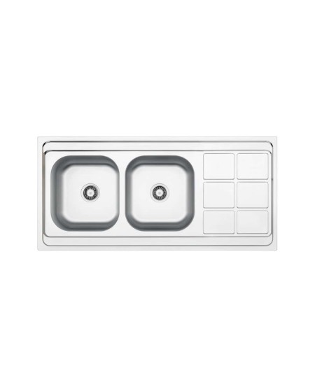 ELBA EL1710-L120 Double Bowl Inset Stainless Steel Sink