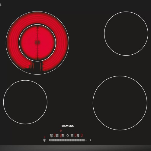 Siemens Built-In U-Facette 60Cm Ceramic Electric Hob Black