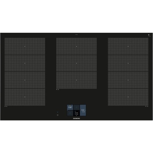 Siemens 90cm Induction Hob with Remote Monitoring and Control Black