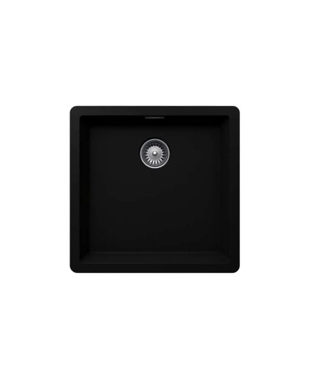 Elite ADL-4343G Single Bowl Black Undermount Granite Sink 43x43cm