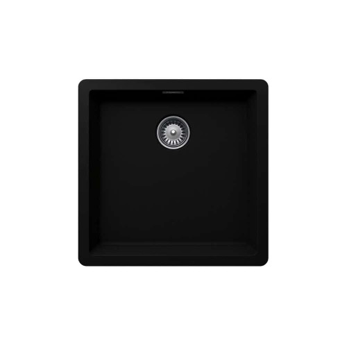 Elite ADL-4343G Single Bowl Black Undermount Granite Sink 43x43cm