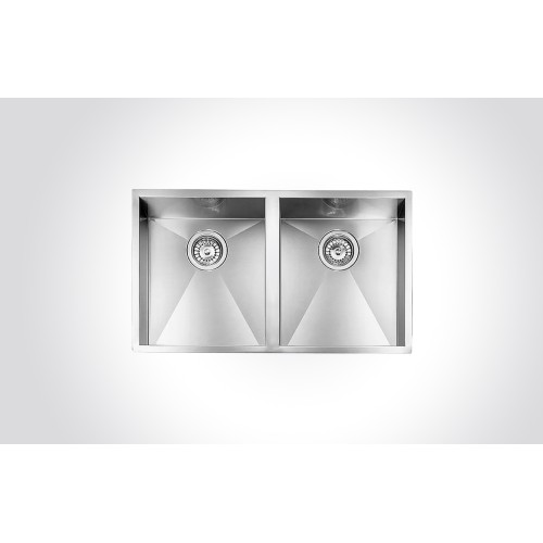 CM FILOQUADRA-UNDERTOP Double Bowl 77 X 45 cm Sink Satin Finish F3
