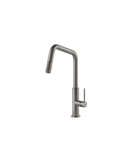 FOSTER 8522 100 KS Plus satin Single lever mixer tap with rotating barrel