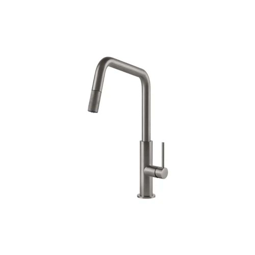 FOSTER 8522 100 KS Plus satin Single lever mixer tap with rotating barrel
