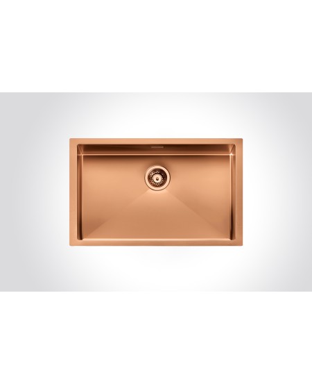 CM ELITE HM7744C Single Bowl Copper 770 X 440 cm Stainless Steel Sink