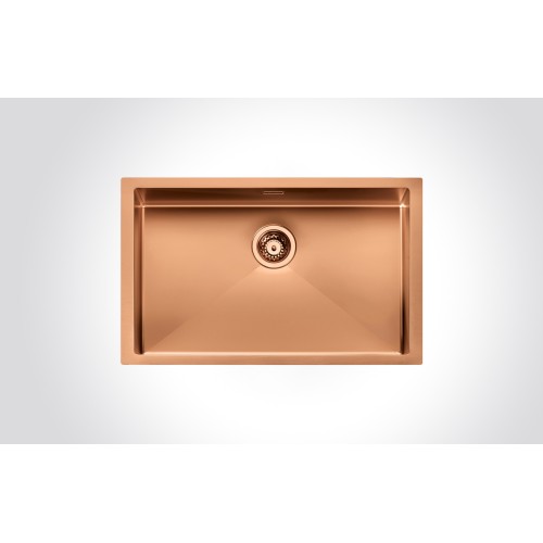CM ELITE HM7744C Single Bowl Copper 770 X 440 cm Stainless Steel Sink