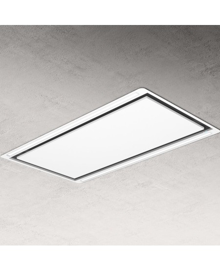 Elica Hilight White Ceiling Mount Cooker Hood 100cm
