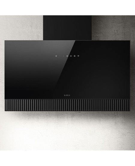 Elica Super Plat Grey Glass Wall Mounted Hoods 80cm