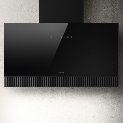 Elica Super Plat Grey Glass Wall Mounted Hoods 80cm