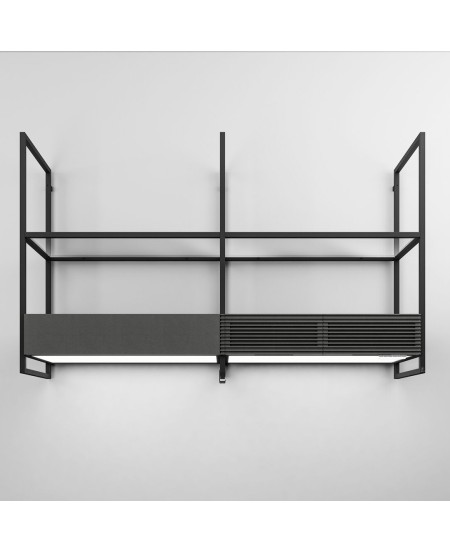 Elica Open Suite Bl/F Matt Black Wall Mounted Hoods