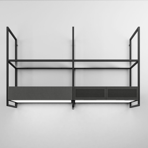 Elica Open Suite Bl/F Matt Black Wall Mounted Hoods