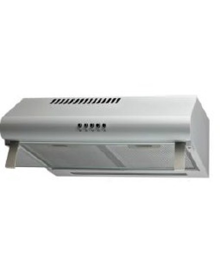 CM C3 PUSH BUTTON Undercabinet White Aluminium Panel Hood 60cm