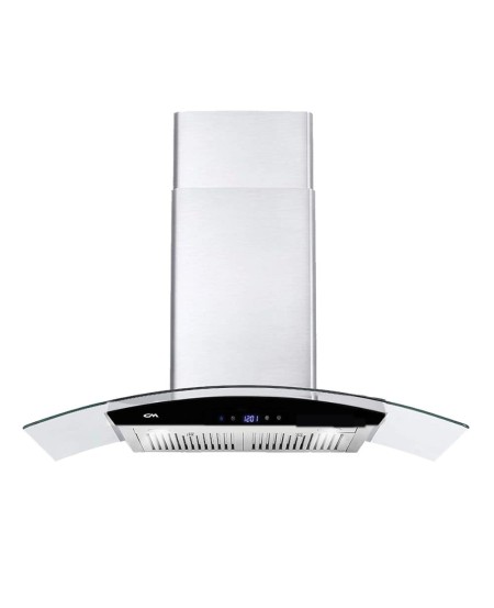 CM LUNA TWIN Wall-Mounted Stainless Steel With Glass Hood 90cm