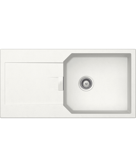 Schock MANHATTAN D100L Single Bowl White Granite Sink 100x51cm